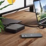 ALOGIC DUTHDPR laptop-dockingstation & portreplikator USB 3.2 Gen 1 (3.1 Gen 1) Type-C Schwarz