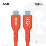 CLUB3D USB2 Type-C Bi-Directional Cable, Data 480Mb,PD 240W(48V/5A) EPR M/M 2m