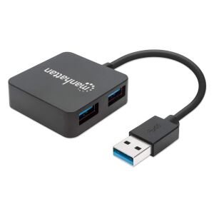 Manhattan USB 3.0 Hub, 4 Ports, Stromversorgung über USB
