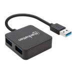 Manhattan USB 3.0 Hub, 4 Ports, Stromversorgung über USB