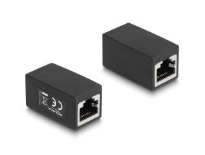 DELOCK Adapter RJ45 Buchse zu RJ45 Buchse Cat.6 schwarz