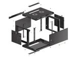Lanberg WF01-6406-00B Rack 6U Wandmontiertes Regal Schwarz