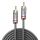 Lindy 35341 Audio-Kabel 3 m RCA Anthrazit