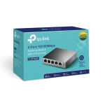 TP-Link TL-SF1005P Unmanaged Fast Ethernet (10/100) Power over Ethernet (PoE) Schwarz