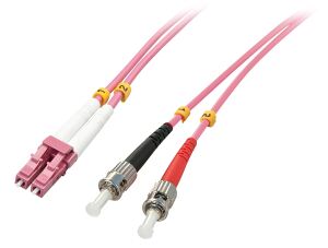 Lindy 46353 InfiniBand/Glasfaserkabel 5 m LC ST Pink