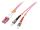 Lindy 46353 InfiniBand/Glasfaserkabel 5 m LC ST Pink