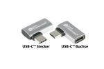 Alcasa USB-AD400 Kabeladapter USB 4.0 Gen.3x2 USB-C Silber