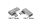 Alcasa USB-AD400 Kabeladapter USB 4.0 Gen.3x2 USB-C Silber