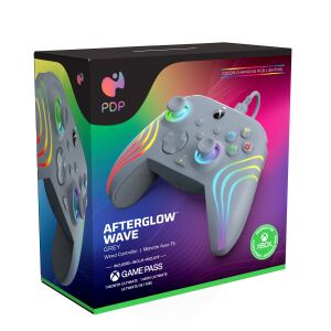 PDP Afterglow Wave Grau USB Gamepad Analog / Digital PC, Xbox One, Xbox Series S, Xbox Series X