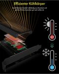 ICY BOX IB-PCI208-HS, PCIe Erweiterungskarte mit Kühlkörper, M.2 NVMe SSD zu PCIe 4.0 x4