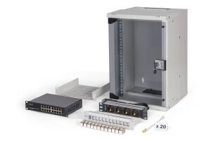 Digitus Netzwerk-Set SOHO Pro, 254 mm (10") - 9HE, 315 x 300 mm (B x T)