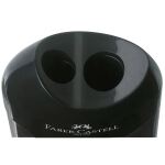 Faber-Castell 183500 Anspitzer Manueller Bleistiftspitzer Schwarz, Transparent