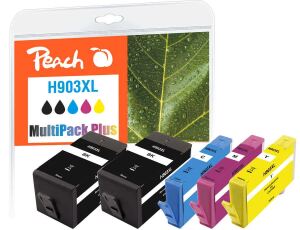 Peach PI300-865 Druckerpatrone 5 Stück(e) Kompatibel Hohe (XL-) Ausbeute Schwarz, Cyan, Magenta, Gelb