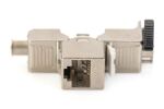 Digitus CAT 6A Keystone Modul, geschirmt mit intelligentem Kabelmanager - 48 Stk.
