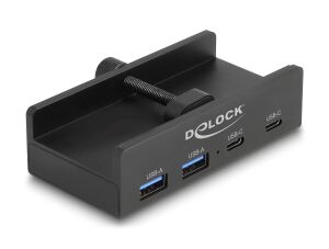 DELOCK Externer USB 5 Gbps 4 Port HUB 2x USB Typ-A & C