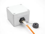DeLOCK LWL Einbaubuchse LC Duplex zu LC Duplex mit Verschlusskappe Multimode IP68 staub- und wasserdicht