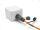 DeLOCK LWL Einbaubuchse LC Duplex zu LC Duplex mit Verschlusskappe Multimode IP68 staub- und wasserdicht