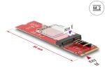 DELOCK Konverter M.2 KeyM St > M.2 KeyE Slot f. USB/PCIe