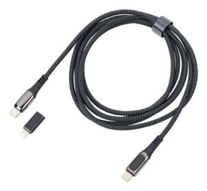 TROIKA CBL20/BK USB Kabel 2 m USB C USB C/Lightning 100 W Schwarz