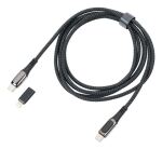 TROIKA CBL20/BK USB Kabel 2 m USB C USB C/Lightning 100 W...