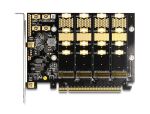 DELOCK PCI Express x16 Karte > 4x intern NVMe M.2 Key M