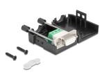 DeLOCK 90655 Drahtverbinder D-Sub 9, 3 pin terminal block Schwarz, Grau