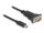 DeLOCK Adapter USB Type-C zu 1 x Seriell RS-232 D-Sub 9 Pin Stecker mit Schrauben 0,25 m