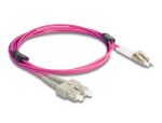 DELOCK LWL Kabel mit Metallarmierung LC Duplex Multimode 2m