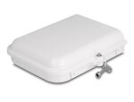 DeLOCK LWL Verteilerbox für Innen- und Außenbereich IP65 wasserfest abschließbar 8 Port weiß