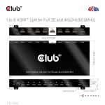 CLUB3D 1 auf 8 HDMI™ Splitter Full 3D und 4K60Hz(600MHz)