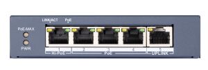 Hikvision Switch PoE 4-port L2 unmanaged DS-3E0505HP-E