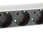 Equip 333309 Verlängerungskabel 1,8 m 7 AC-Ausgänge Drinnen Schwarz, Weiß