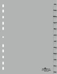 Durable 6514 Index der Registerkarte Monate Polypropylen...
