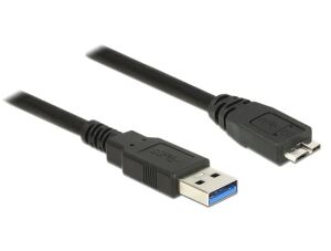 DeLOCK 85074 USB Kabel USB 3.2 Gen 1 (3.1 Gen 1) 2 m USB A Micro-USB B 5 Gbit/s Schwarz