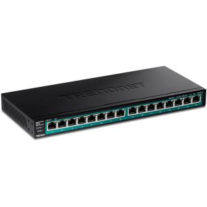 Trendnet TPE-TG161H Netzwerk-Switch Gigabit Ethernet (10/100/1000) Power over Ethernet (PoE) Schwarz