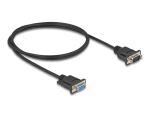 DeLOCK Seriell Kabel RS-232 D-Sub9 Stecker zu Buchse mit schmalem Steckergehäuse 1 m