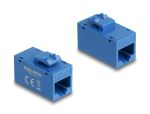 DELOCK Keystone Modul RJ45 BU/RJ45 BU Cat.6A UTP blau