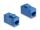 DELOCK Keystone Modul RJ45 BU/RJ45 BU Cat.6A UTP blau