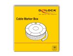 DELOCK Kabelmarker Box, Nr: 4, gelb, 500 Stück