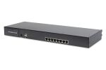 Digitus 19" LCD KVM Konsole, 8-Port CAT 5, deutsche Tastatur