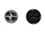 DELOCK Netzwerkkabel M12 8Pin X-kodiert St.> Bu. PUR (TPU)1m