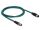 DELOCK Netzwerkkabel M12 8Pin X-kodiert St.> Bu. PUR (TPU)1m