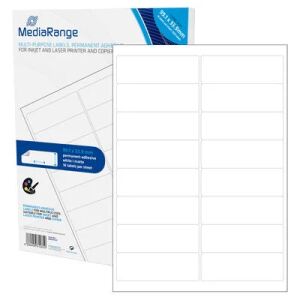 MediaRange MRINK147 selbstklebendes Etikett Permanent Weiß 800 Stück(e)