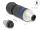 DeLOCK M12 Steckverbinder A-kodiert 4 Pin Stecker zur Montage mit Schraubanschluss