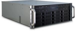 Inter-Tech 4U-4416L Rack Schwarz, Silber