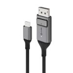 ALOGIC ULCDP02-SGR Videokabel-Adapter 2 m DisplayPort USB Typ-C Schwarz, Grau