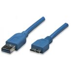 Techly ICOC-MUSB3-A-020 USB Kabel USB 3.2 Gen 1 (3.1 Gen 1) 1,5 m USB A Micro-USB B 5 Gbit/s Blau