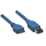 Techly ICOC-MUSB3-A-020 USB Kabel USB 3.2 Gen 1 (3.1 Gen 1) 1,5 m USB A Micro-USB B 5 Gbit/s Blau