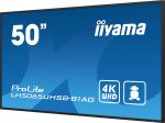iiyama LH5065UHSB-B1AG Signage-Display Digital Signage Flachbildschirm 125,7 cm (49.5") LCD WLAN 800 cd/m² 4K Ultra HD Schwarz Eingebauter Prozessor Android 11 24/7