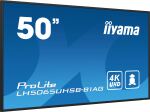 iiyama LH5065UHSB-B1AG Signage-Display Digital Signage Flachbildschirm 125,7 cm (49.5") LCD WLAN 800 cd/m² 4K Ultra HD Schwarz Eingebauter Prozessor Android 11 24/7